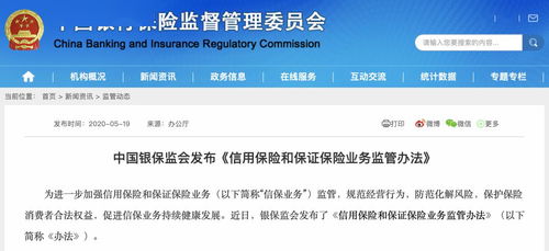 逐步消化存量風(fēng)險(xiǎn) 強(qiáng)化險(xiǎn)企內(nèi)控管理 銀保監(jiān)會(huì)新規(guī)重點(diǎn)聚焦融資性信保業(yè)務(wù)